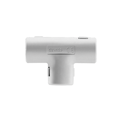 GEWISS Unión en "T" para tubería rígida, recomendado para cable eléctrico, PVC Auto-extinguible, de 16 mm MOD: DX-40-216