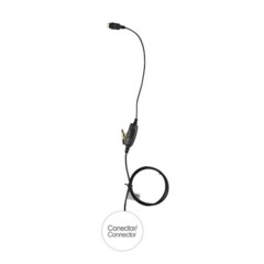 OTTO Micrófono de 1 cable serie LOC para ICOM IP100H MOD: E1-1W2CH131