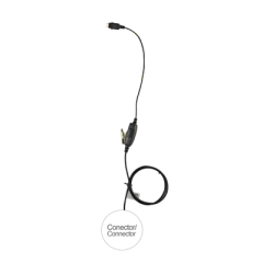 OTTO Micrófono de 1 cable serie LOC para ICOM IP100H MOD: E1-1W2CH131
