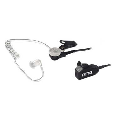 OTTO Kit de Micrófono-Audífono Comercial de 2 cables para KENWOOD NX-340/320/420, TK-3230/3000/3402/3312/3360/3170 MOD: E1-EC2KA131
