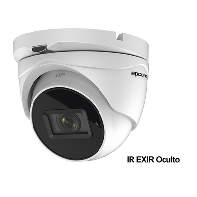 EPCOM PROFESSIONAL Eyeball 4K (8 Megapixeles)TURBOHD / Lente Mot. 2.7 a 13.5 mm / Potente IR EXIR 60 mts / Exterior IP67 / 9 a 15 Vcc MOD: E4K-TURBO-Z