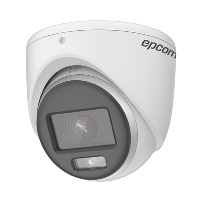EPCOM PROFESSIONAL Turret TURBOHD 2 Megapixeles (1080p) / Imagen a color 24/7 / Lente 2.8 mm / METAL / Luz Blanca 20 mts / Exterior IP67 / TVI-AHD-CVI-CVBS / dWDR MOD: E8-TURBO-C