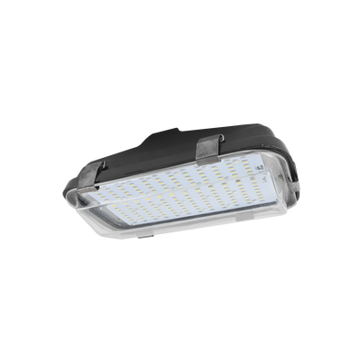 Syscom Luminaria LED para alumbrado publico de 45 watts de 12/24 Vcc incluye tempocontrolador, 5040 Lm MOD: EASYLED45