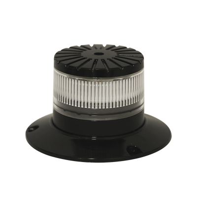 ECCO Baliza LED compacta discreta, domo claro, color Ambar MOD: EB7260-CA