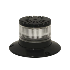 ECCO Baliza LED compacta discreta, domo claro, color verde MOD: EB7265-CG