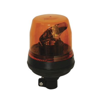 ECCO Baliza rotativa LED color ambar SAE Clase I con montaje de poste MOD: EB7810-A