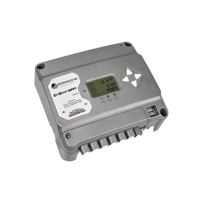 MORNINGSTAR Controlador de Carga Solar EcoBoost MPPT 40A con Pantalla. MOD: EBMPPT40M