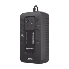 CYBERPOWER UPS de 350 VA/255 W, Topología Standby con Modo Ahorrador ECO, Entrada 120 Vca NEMA 5-15P, Con 8 Tomas NEMA 5-15R MOD: EC350G