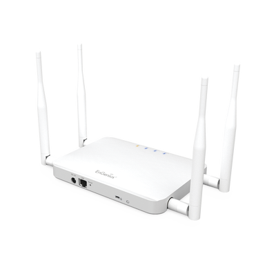 ENGENIUS Punto de Acceso WiFi AC Para Interior MIMO 2x2, Hasta 1167 Mbps, Hasta 400 mW, 200+ Usuarios Simultaneos, Doble Banda en 2.4 Y 5 GHz MOD: ECB1200