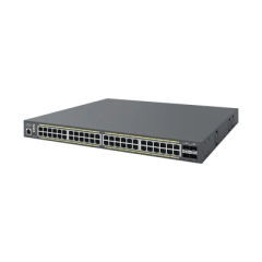 ENGENIUS Switch Poe de 48 Puertos Gigabit y 4 Puertos SFP, Administrable en la Nube, Hasta 740 W, Capa 2, Soporta PoE+ 802.3 at/af MOD: ECS1552FP
