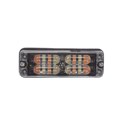 ECCO Luz Perimetral, 12 LED Ultra Brillantes, Color Ámbar / Claro MOD: ED3511AW