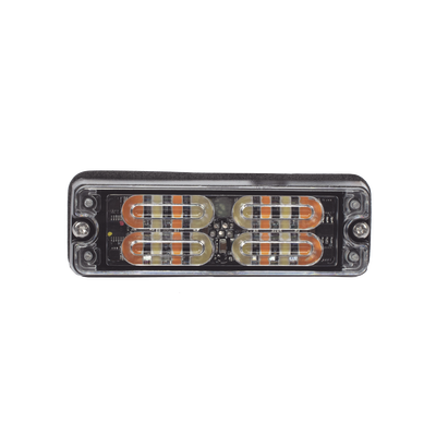 ECCO Luz Perimetral, 12 LED Ultra Brillantes, Color Ámbar / Claro MOD: ED3511AW