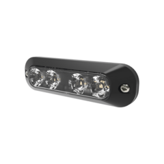ECCO Luz perimetral, 4 LEDs Ultra Brillantes, color Ambar / Claro MOD: ED3704-AW