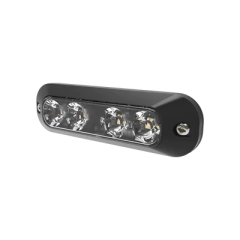 ECCO Luz perimetral, 4 LEDs Ultra Brillantes, color Ambar / Claro MOD: ED3704-AW