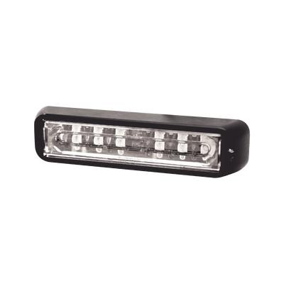 ECCO Luz de advertencia LED direccional de doble color SAE Clase I color rojo azul MOD: ED-3766RB