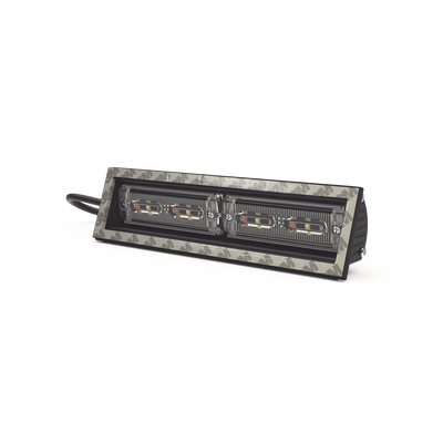 ECCO Luz direccional cubierta de ventana, 12-24 Vcc, 2 cabezales dual color, ámbar/claro MOD: ED3974AW