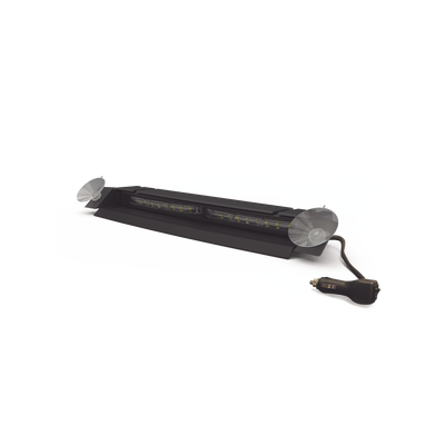 ECCO Luz Direccional de Visera, 12-24 Vcc con enchufe vehicular, doble cabezal, dual color, ámbar/blanco MOD: ED5051VDL2AW