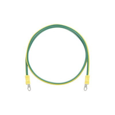 EPCOM INDUSTRIAL Jumper para Puesta a Tierra con Cable 8 AWG con Conectores de Ojo de 50 cm. MOD: EIG-8AWG-50