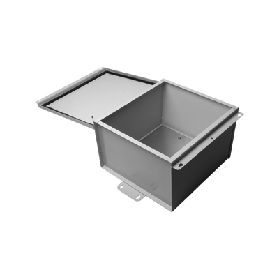 EPCOM INDUSTRIAL Gabinete de Telecom. de Acero Galvanizada con Plato Interior (400 x 400 x 250 mm). SE PUEDE PONER CANDADO. MOD: EI-PC-4040-25