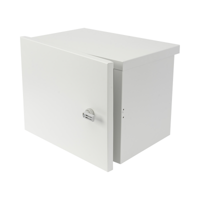 EPCOM INDUSTRIAL Gabinete para instalación de 2 Baterías PL4012, Fabricado en Lámina Galvanizada, Opción para montar en poste (No incluido) MOD: EI-PCB-04-03-03-W3