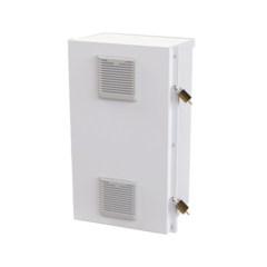 EPCOM INDUSTRIAL Gabinete Acero Galv. para 2 Baterías PL110D12 (400 x 730 x 300mm). Puerta Ventilada. Acc. para piso o poste No incluidos. MOD: EI-PCB-4073-30VD-R2