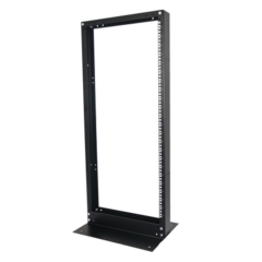 LINKEDPRO BY EPCOM Rack de 2 Postes, Estándar 19", 24 Unidades, Fabricado en Acero, Base "L" para Anclar a Piso. MOD: EIRL-5524