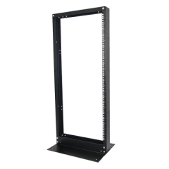 LINKEDPRO BY EPCOM Rack de 2 Postes, Estándar 19", 24 Unidades, Fabricado en Acero, Base "L" para Anclar a Piso. MOD: EIRL-5524