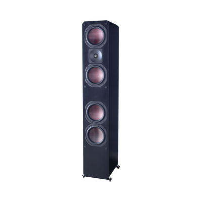 TRUAUDIO ELITE SERIES PREMIUM HOME THEATER 3 VIAS, 4 WOOFER DE FIBRA DE CARBONO 6.5", 1 TWEETER DE TITANIO, COLOR NEGRO MOD: ELITE46TOWERBK