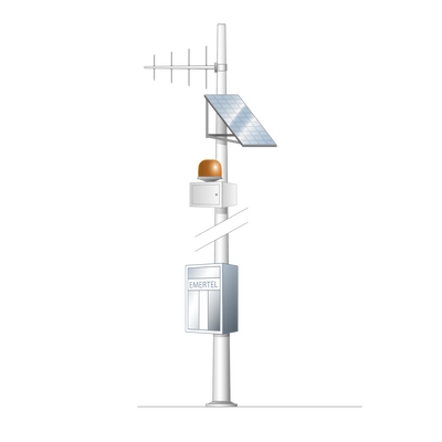 SYSCOM Sistema para Comunicación de Emergencia con Radio TK8302HK (UHF 450-520 MHz). MOD: EMERTEL-40U-V2