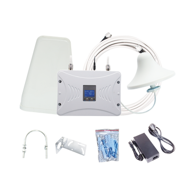 EPCOM Kit Amplificador de Señal Celular 4.5G LTE, 3G y Voz. Funciona con Todos los Operadores. Soporta Múltiples Dispositivos y Tecnologías. Hasta 1000 metros cuadrados de Cobertura MOD: EP20-TB-2600