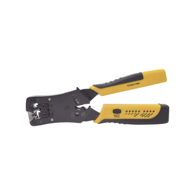 EPCOM POWERLINE Pinza 3 en 1: Pelacables/ Terminado/ Probador para UTP. Enchufe Modular de Prueba para RJ45/RJ11/RJ22. MOD: EP-376C