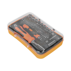EPCOM POWERLINE Juego de Puntas y Accesorios con 65 piezas. Doble Maneral. MOD: EP-8031