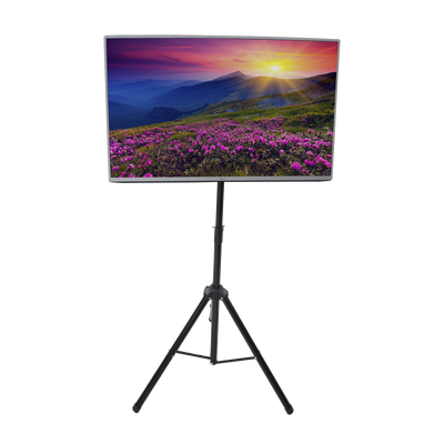 EPCOM Trípode Portátil con Soporte de piso para Monitores de 32 a 65" / Vesa 600 x 400 / Acero / Montaje de 65 cm a 1 mt MOD: EPB036EC