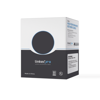 LINKEDPRO BY EPCOM Bobina de cable de 305 m ( 1000 ft ) Cat5e, Aleación de Cobre y Aluminio ( CCA ), color Gris, Uso Interior. MOD: EP-CAT-5E-V2