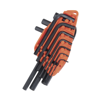 EPCOM POWERLINE Juego de 10 Llaves Hexagonales (Allen) Milimétricas con Portallaves Plástico. MOD: EP-HL10A