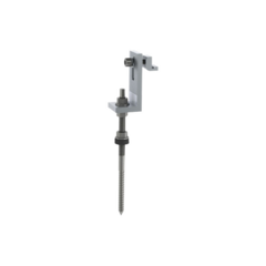 EPCOM POWERLINE Soporte L para riel 7 con tornillo M10*200 para techo de lamina MOD: EPL-SBG-01R
