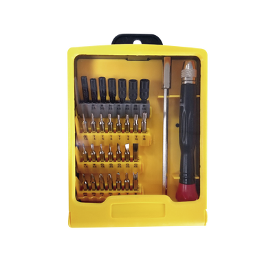 EPCOM POWERLINE Juego de 31 Destornilladores de Precisión (puntas) con Mango y Extensor. MOD: EP-PD31