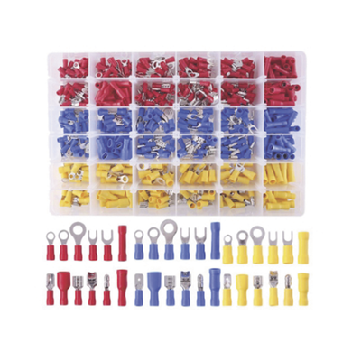 EPCOM POWERLINE Juego de 580 pzas. Terminales Variadas con Forro y Caja de Almacenamiento. MOD: EP-TKM-580