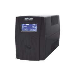 EPCOM POWERLINE UPS de 850VA/510W / Topología Línea Interactiva / Entrada y Salida 120 Vca / Clavija NEMA 5-15P / 6 Tomas NEMA 5-15R / Sin RJ11 ni RJ45 EPU850LCD