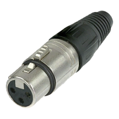 EPCOM PROAUDIO Conector XLR 3 Pines Hembra | Ideal para Conexiones de Micrófonos y Mezcladoras | Equipo de Audio Profesional MOD: EP-XLRF