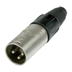 EPCOM PROAUDIO Conector XLR 3 Pines Macho | Ideal para Conexiones de Micrófonos, Mezcladoras | Equipo de Audio Profesional MOD: EP-XLRM