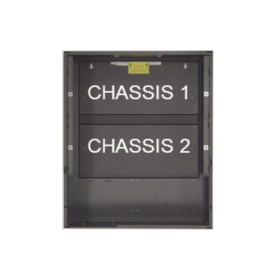 NOTIFIER Gabinete de 2 Niveles / Serie EQ de NOTIFIER / Color Negro MOD: EQBB-B4