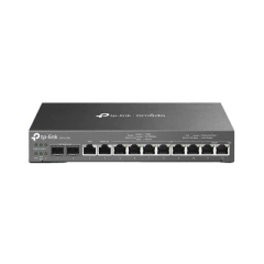 TP-LINK Router Multi-WAN, Switch con PoE y controlador / 2 puerto WAN/LAN SFP 1G / 1 puerto RJ45 WAN / 1 puerto WAN/LAN RJ45/ 8 puertos PoE LAN RJ45 / 24,980 Sesiones Concurrentes / Controlador Omada. MOD: ER7212PC