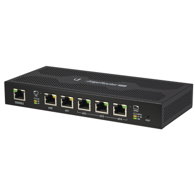 UBIQUITI NETWORKS EdgeRouter PoE de 5 puertos Gigabit con funciones avanzadas de ruteo MOD: ERPOE-5