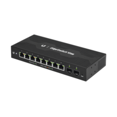 UBIQUITI NETWORKS EdgeSwitch 10X Administrable de 8 Puertos Gigabit PoE Pasivo 24VDC + 2 Puertos SFP MOD: ES-10XP
