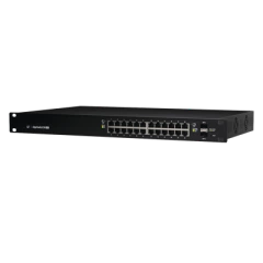 UBIQUITI NETWORKS Switch EdgeMAX Administrable de 24 Puertos Gigabit con PoE+/PoE Pasivo 24V + 2 Puertos SFP, 500 W MOD: ES-24-500W