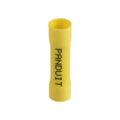 PANDUIT Conector de Empalme a Tope, Para Cables de 12 a 10 AWG, De Vinilo Aislado, Color Amarillo, Paquete de 25 Piezas MOD: ESV10BX-Q