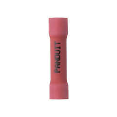 PANDUIT Conector de Empalme a Tope, Para Cables de 22 a 18 AWG, De Vinilo Aislado, Color Rojo, Paquete de 50 Piezas MOD: ESV18BX-L
