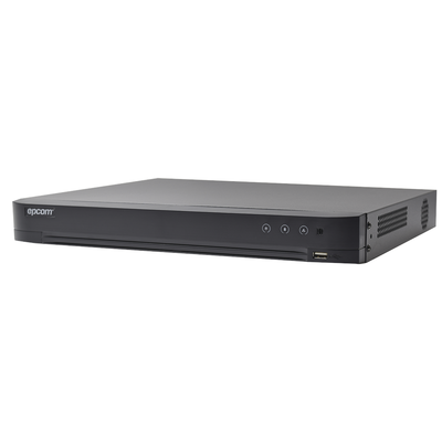 EPCOM PROFESSIONAL DVR 16 Canales TurboHD + 8 Canales IP/ 5 Megapixel- 3K Lite/ Acusense/ Audio por Coaxitron/ 1 Bahía de Disco Duro/ Salida de Video en Full HD EV-4016TURBO-D(C)