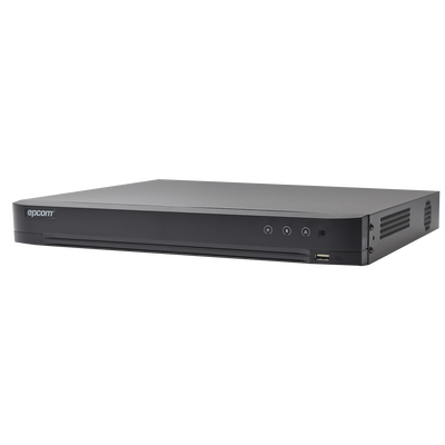 EPCOM DVR 4 Megapixel / 16 Canales TURBOHD + 8 Canales IP / 1 Bahías de Disco Duro / 1 Canal de Audio / Audio por coaxitron / Salida de Vídeo en 4K MOD: EV4016TURBO-X